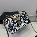 Chanel Flap Bag 30cm Black And White