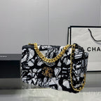 Chanel Flap Bag 30cm Black And White