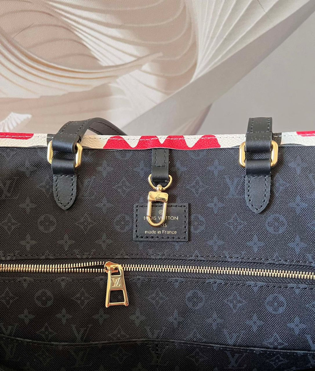 Louis Vuitton On The Go GM Tote Bag 16 Inches Red