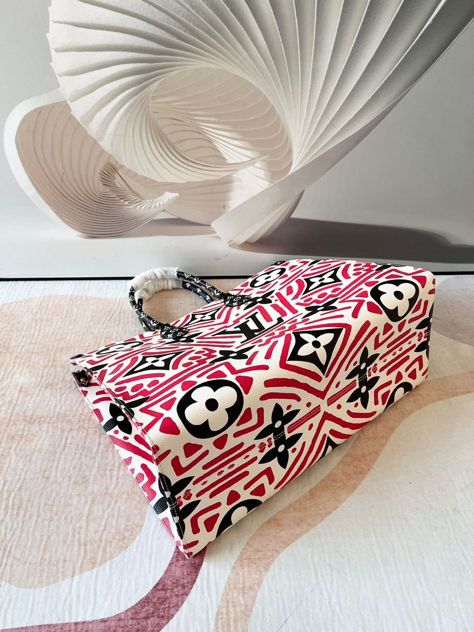 Louis Vuitton On The Go GM Tote Bag 16 Inches Red