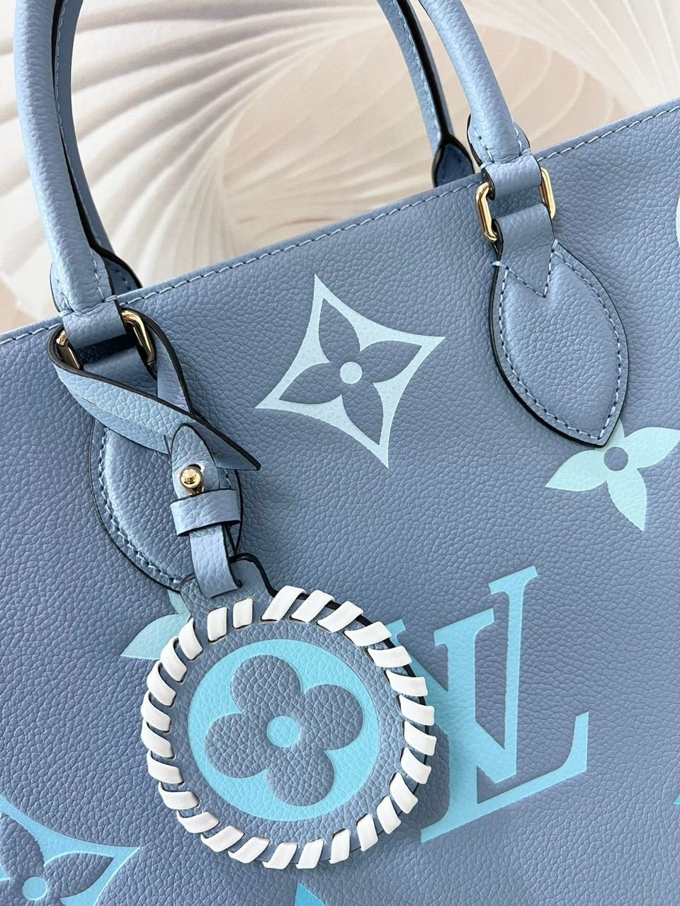 Louis Vuitton By The Pool OnTheGo MM Bag 35cm Monogram Empreinte Canvas Leather Spring/Summer Collection Blue