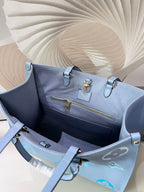 Louis Vuitton By The Pool OnTheGo MM Bag 35cm Monogram Empreinte Canvas Leather Spring/Summer Collection Blue