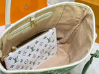 Louis Vuitton Neverfull MM Monogram Empreinte Kaki / Beige For Women, Women’s Handbags, Tote Bags 31cm LV M46102
