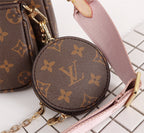 Louis Vuitton Multi Pochette Accessoires Monogram Canvas Fall/Winter Collection M44840 Rose Clair