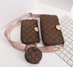 Louis Vuitton Multi Pochette Accessoires Monogram Canvas Fall/Winter Collection M44840 Rose Clair