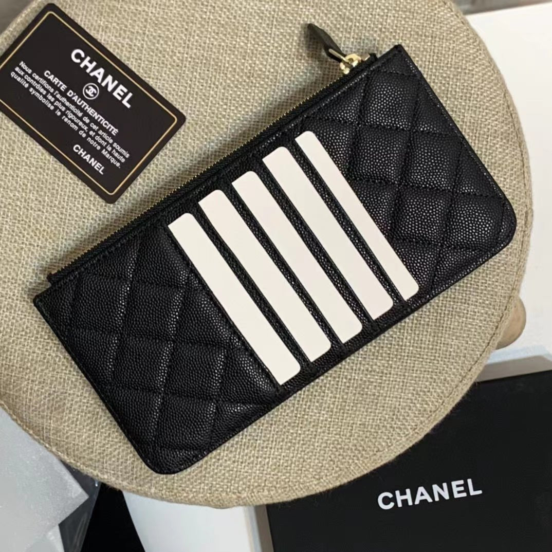 Chanel Coco Clutch Bag 19cm Gold Toned Hardware CC