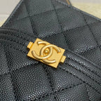 Chanel Coco Clutch Bag 19cm Gold Toned Hardware CC