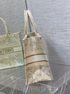 Christina Dior Medium Book Tote Bag 36cm Beige