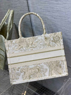Christina Dior Medium Book Tote Bag 36cm Beige