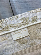 Christina Dior Medium Book Tote Bag 36cm Beige