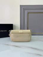 Prada Pocket Nylon And Brushed Bag Beige For Women, Women’s Bags 9in/23cm 1BD295_789_F0F24_V_BFO – Vipfasbags