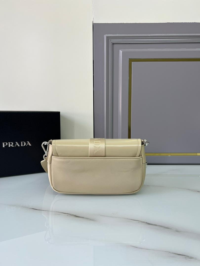 Prada Pocket Nylon And Brushed Bag Beige For Women, Women’s Bags 9in/23cm 1BD295_789_F0F24_V_BFO – Vipfasbags