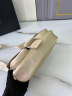 Prada Pocket Nylon And Brushed Bag Beige For Women, Women’s Bags 9in/23cm 1BD295_789_F0F24_V_BFO – Vipfasbags