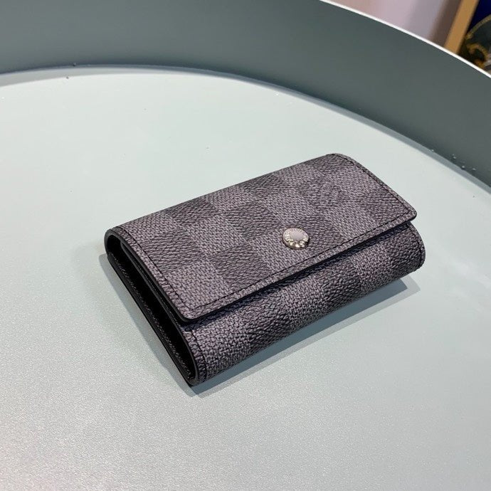 Louis Vuitton 6 Key Holder Damier 10cm Grey