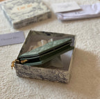 Mini Lady Dior Green Wallet 11cm