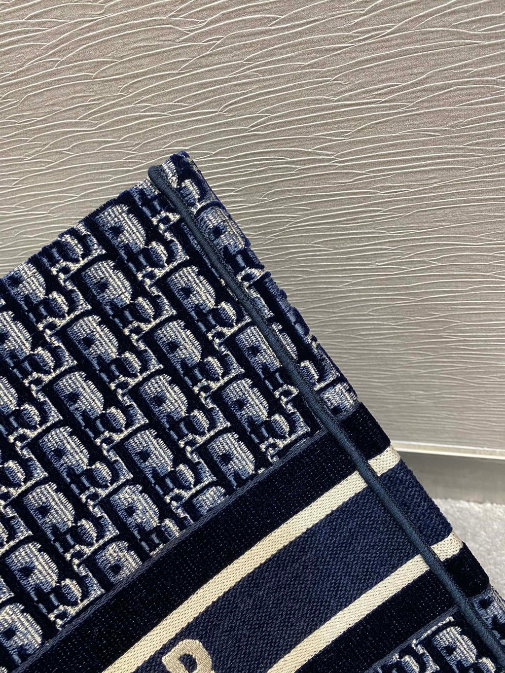 Christian Dior Blue Large Handle Bag 42cm