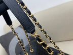 Chanel CoCo Luggage Gold Toned Hardware 46cm Black
