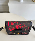 Louis Vuitton Mini Dauphine Bags Fall In Love With Monogram Canvas Brown For Women 20cm LV M45889