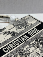 Christina Dior Medium Book Tote Bag 36cm Black/White