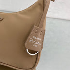 Prada Re-Edition 2005 Saffiano Leather Bag Beige For Women, Women’s Bags 8.6in/22cm