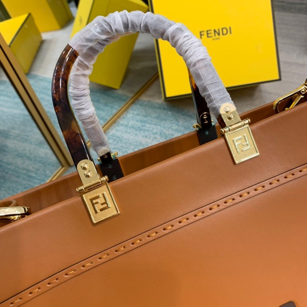 Fendi Sunshine Handle Bag 36cm Brown