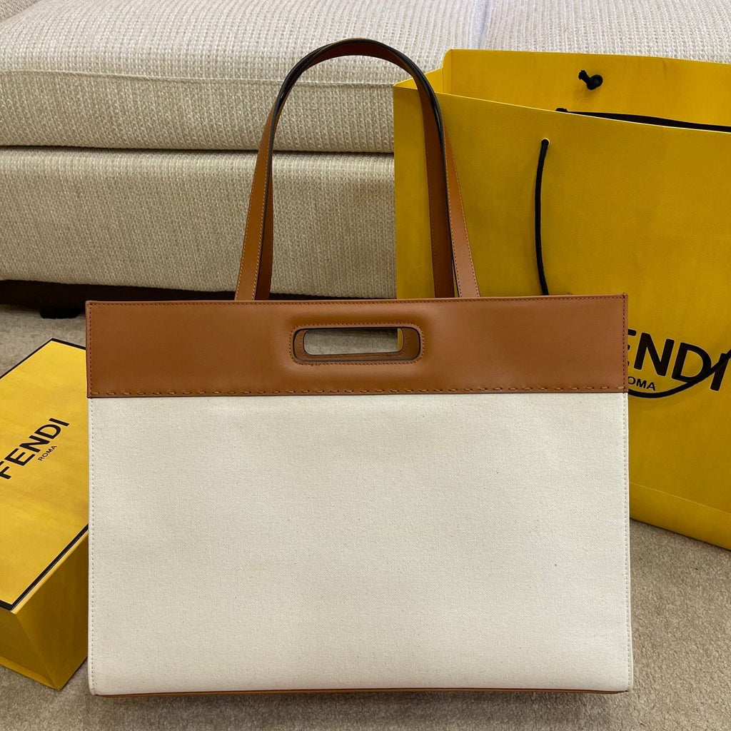 Fendi Cabas Toile 46cm