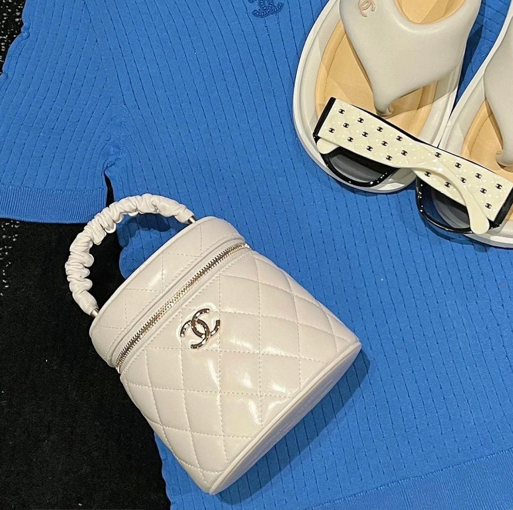Chanel Small Vanity Case 13cm White