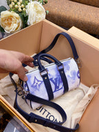 Louis Vuitton Keepall Xs Nano 21cm White-Blue