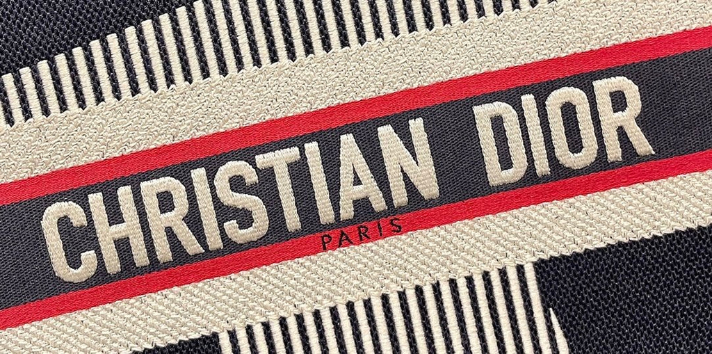 Christina Dior Medium Book Tote Bag 36cm Black