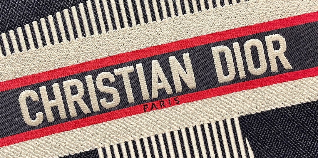 Christina Dior Medium Book Tote Bag 36cm Black