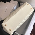 Chanel Coco Handle Bag 28cm White
