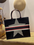 Christina Dior Book Tote Bag 41cm Black