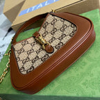 Gucci Jackie 1961 Mini GG Shoulder Bag Beige For Women, Women’s Bags 7.5in/19cm