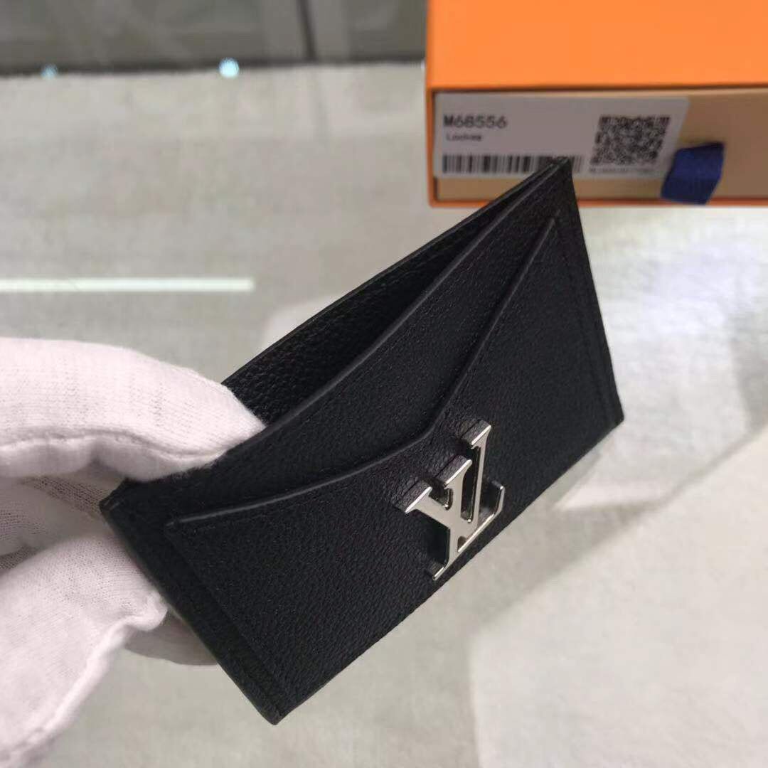 Louis Vuitton Lockme Wallet 11cm Black