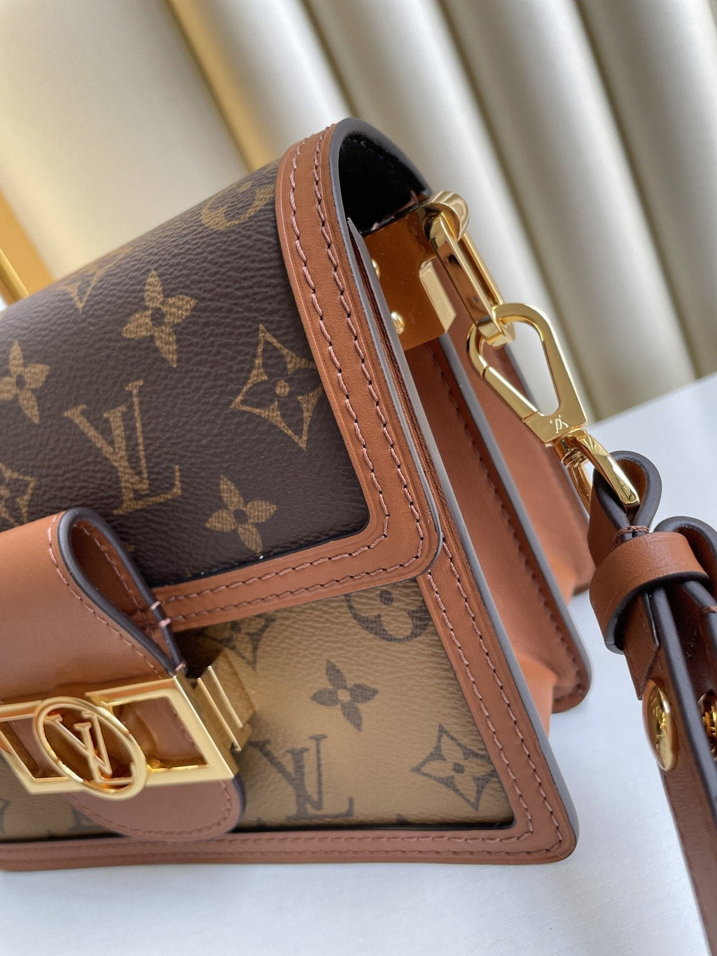Louis Vuitton Mini Dauphine Monogram And Monogram Reverse Canvas By Nicolas Ghesquière For Spring-Summer, For Women Women’s Handbags, Shoulder Bags 20cm LV M45959