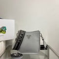 Prada Mini Shoulder Bag Grey For Women, Women’s Bags 7.9in/20cm