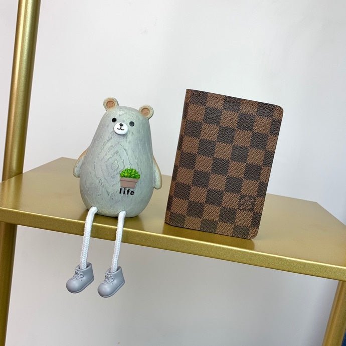 Louis Vuitton Damier Wallet 14cm Brown