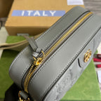 Gucci Matelasse Shoulder Bag Grey For Women, Women’s Bags 8.5in/22cm
