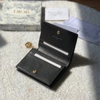 Mini Lady Dior Black Wallet 11cm