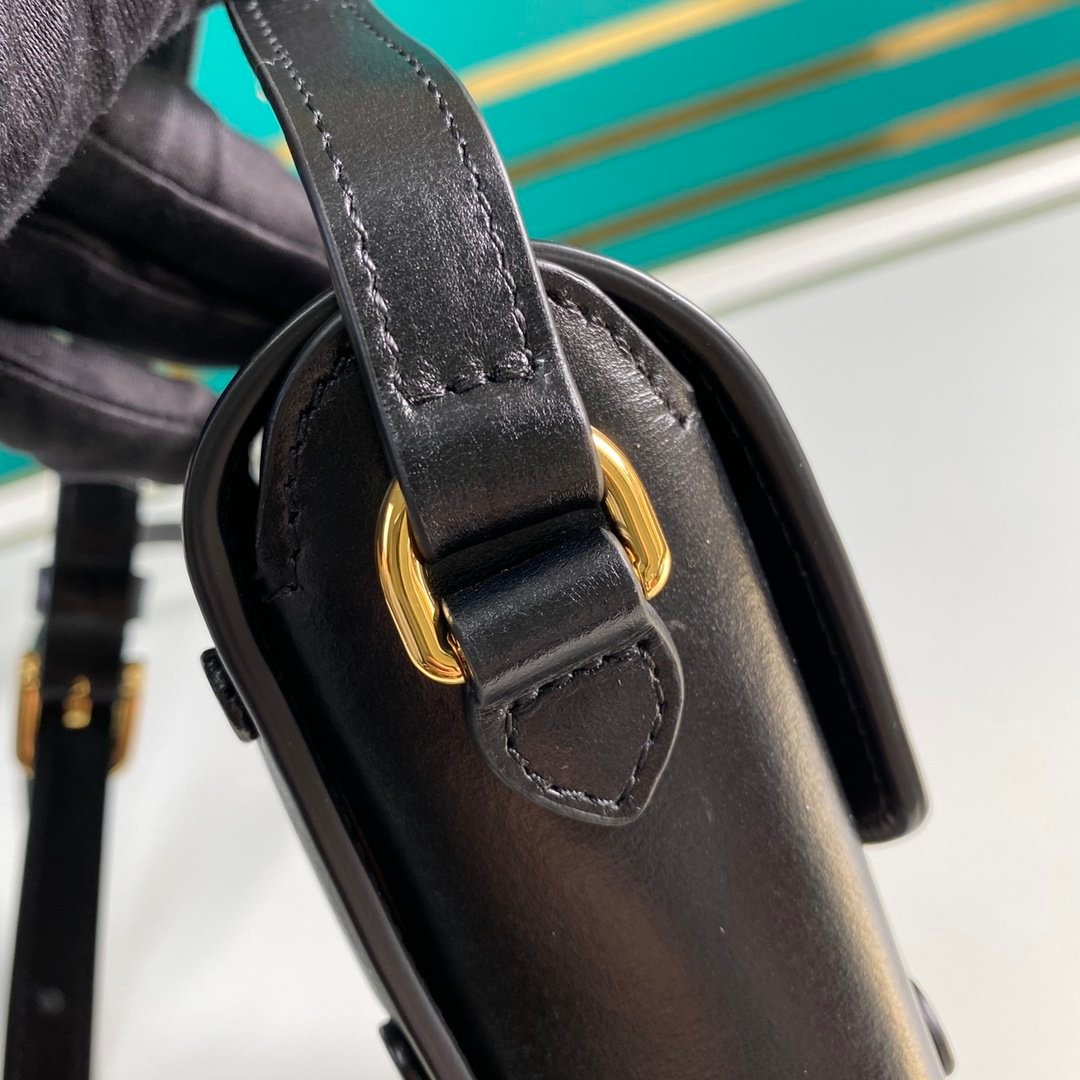 Gucci Horsebit 1955 Mini Black Bag 17cm