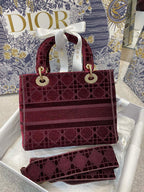 Christian Dior Red Handle Bag 24cm