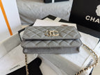 Chanel Mini Flapbag 19cm Grey