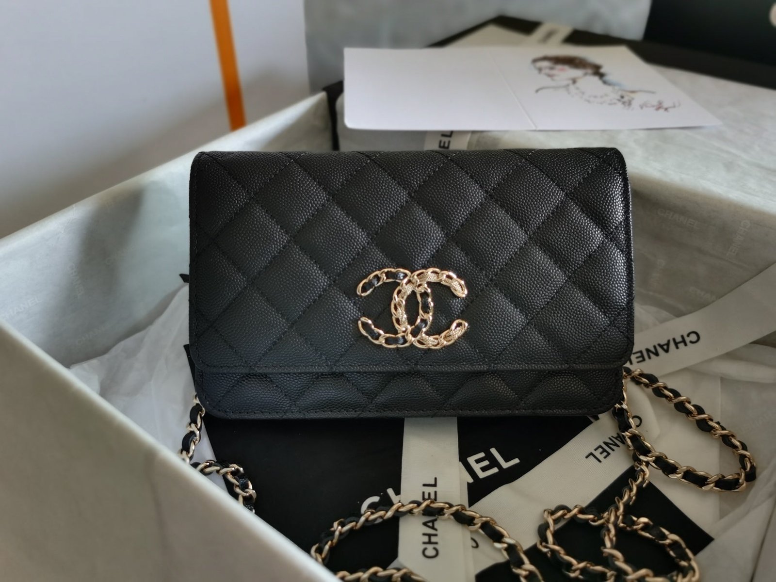 Chanel Mini Flapbag 19cm Black