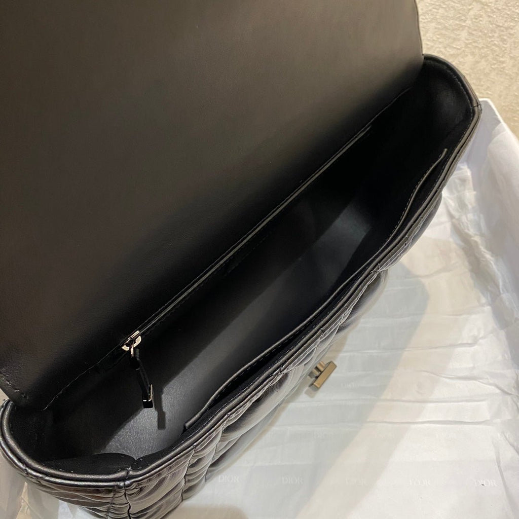Christian Dior Large Caro Bag 28cm Black