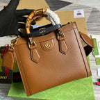 Gucci Diana Medium Tote Bag Brown For Women, Women’s Bags 11in/27cm GG
