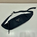 Prada Re-Nylon And Saffiano Belt Bag Black For Women, Women’s Bags 10.2in/26cm