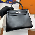 Hermes Kelly 25 Black Bag For Women, Women’s Handbags, Shoulder Bags 10in/25cm