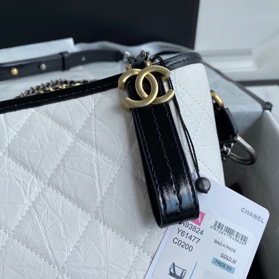Chanel Gabrielle Hobo Bag Color 28 cm Black & White