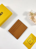 Fendi Card Case 10cm Brown