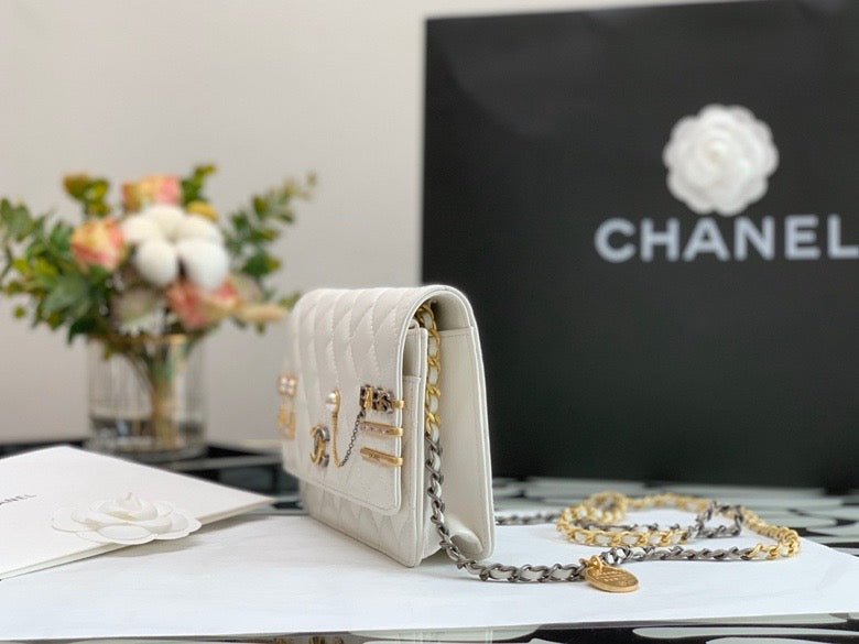 Chanel Flap Bag 19cm White